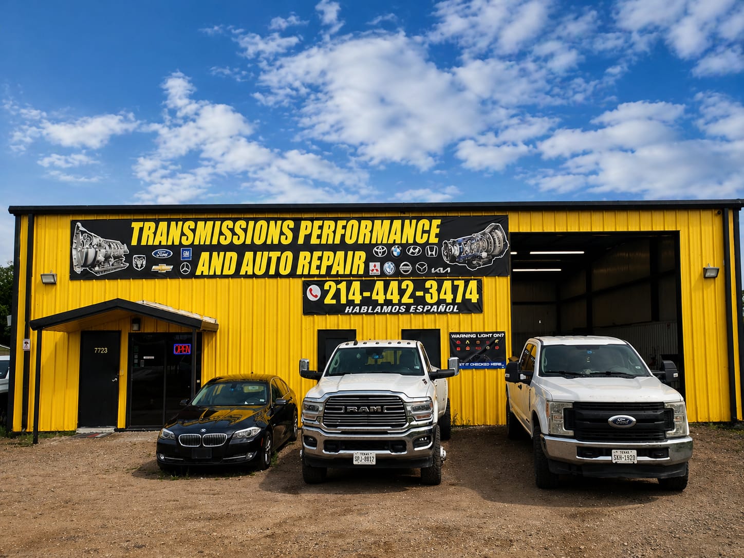 Exterior del taller Transmissions Performance and Auto Repair